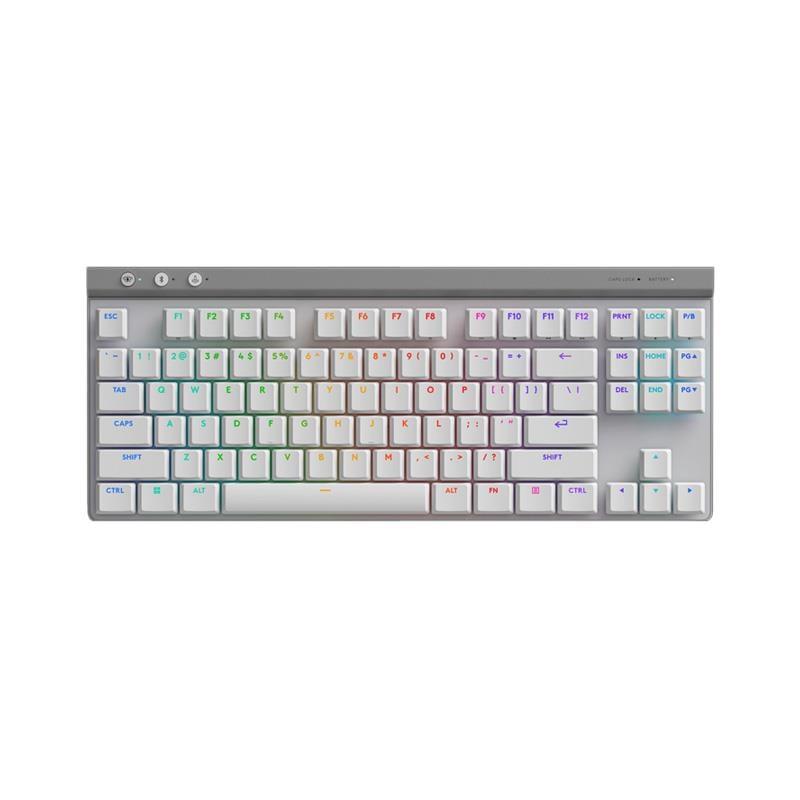 Teclado Logitech G515 TKL Mecanico Lightspeed White - English