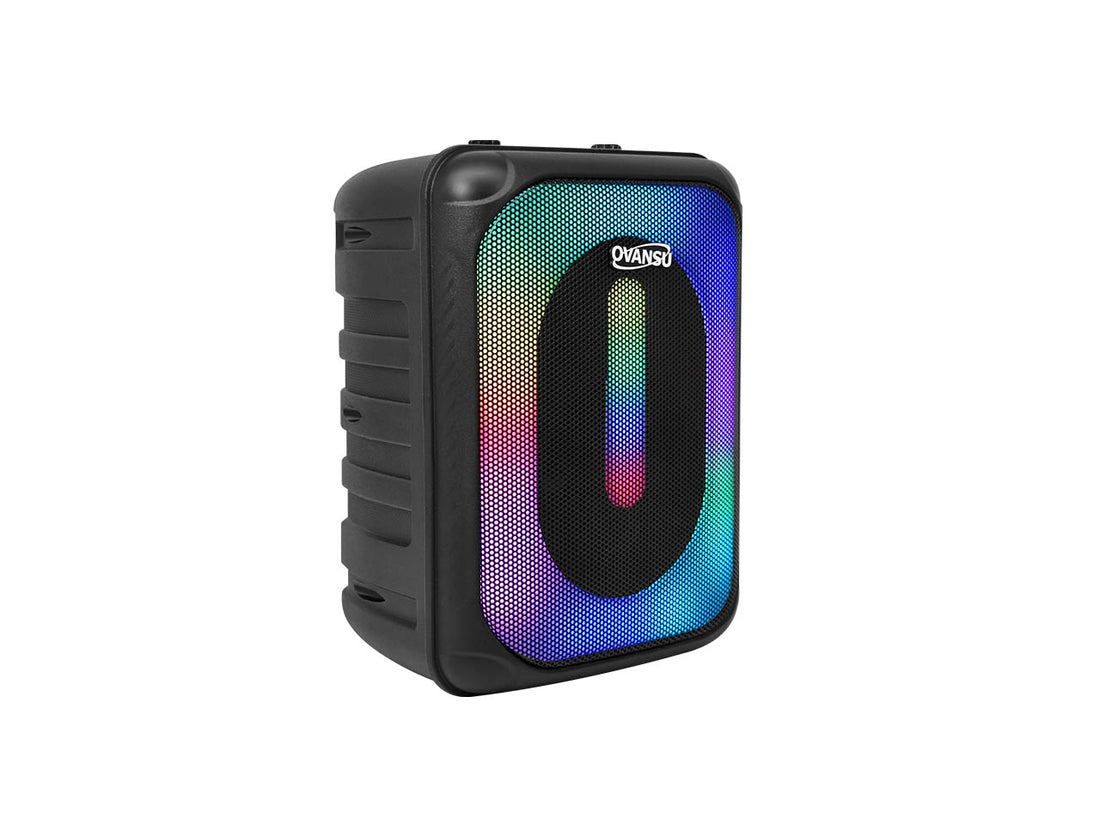 Parlante portatil 5" BT, luces RGB