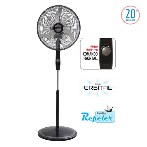 LILIANA VENTILADOR PIE 20 PARRILLA CROM ASPAS METAL VPC20B
