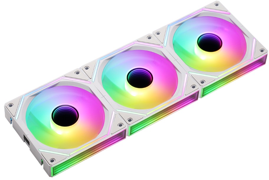 Pack de Fans Formula V Line Air Bridge White Argb (3 Fans, 12Cm, Argb)