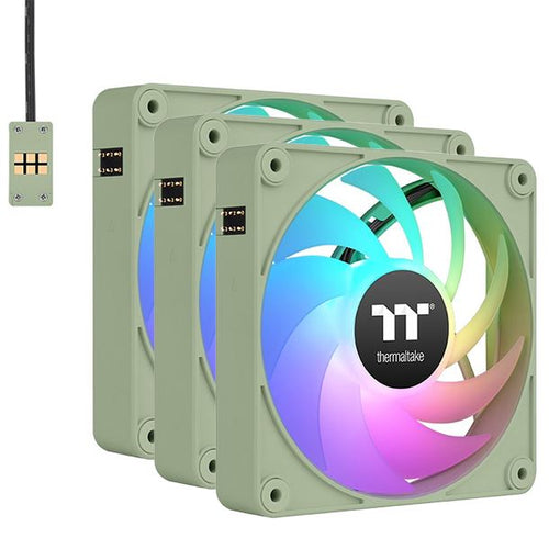 KIT 3 FAN COOLER 120MM THERMALTAKE CT120 EX ARGB MATCHA GREEN