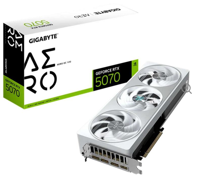 PLACA DE VIDEO GIGABYTE RTX 5070 AERO OC 12GB