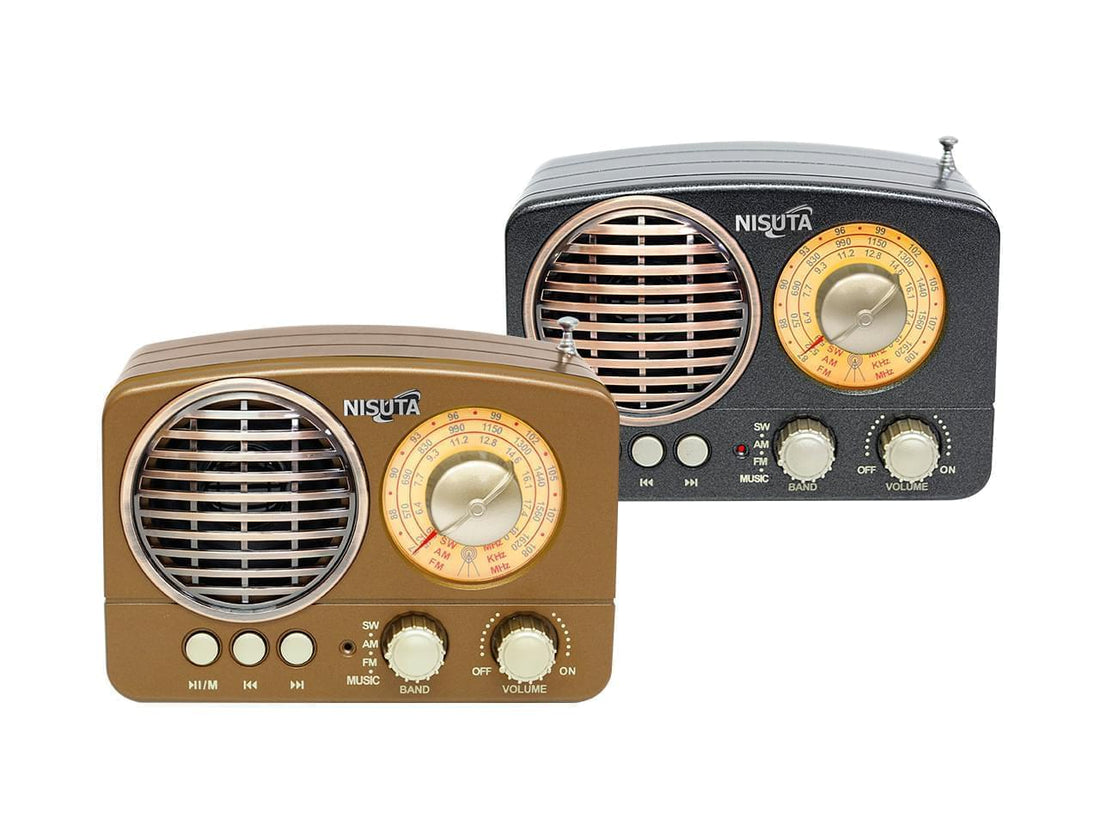 Radio AM/FM vintage con MP3/BT,AUX
