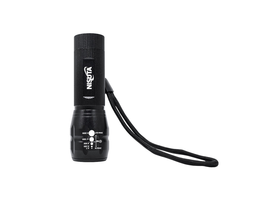 Linterna de alumino con led 3W, a pilas