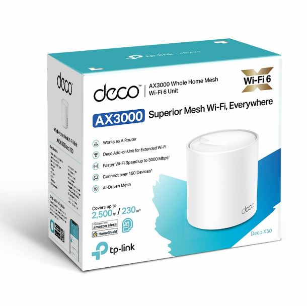 MESH TP-LINK DECO X50 PACK DE 1 AX3000 WIFI6