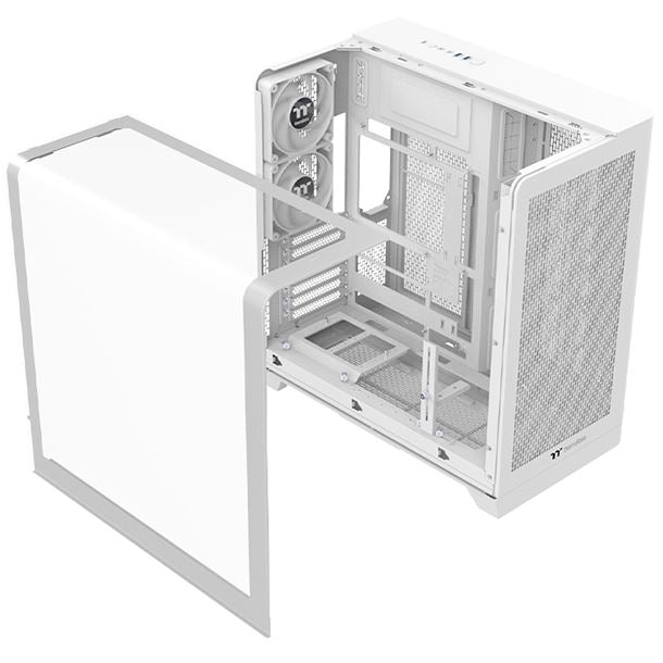 GABINETE THERMALTAKE VIEW 390 AIR TG CURVO 2FAN SNOW WHITE