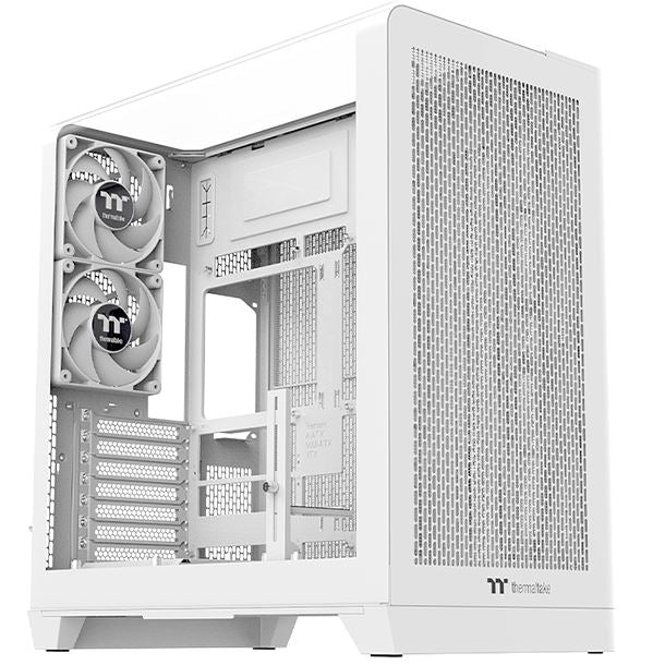 GABINETE THERMALTAKE VIEW 390 AIR TG CURVO 2FAN SNOW WHITE