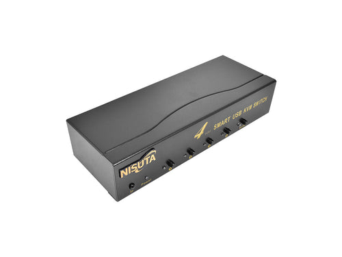 Switch KVM de 4 puertos USB y VGA