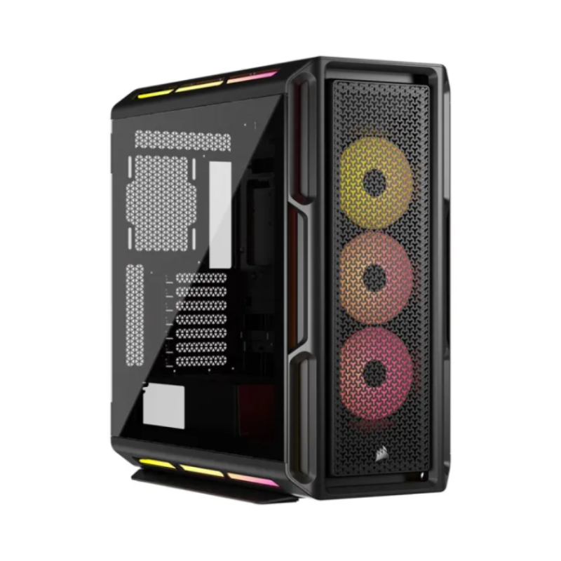 Gabinete Corsair iCUE LINK 5000T LX RGB Mid-Tower Fan x3 Black (7739)