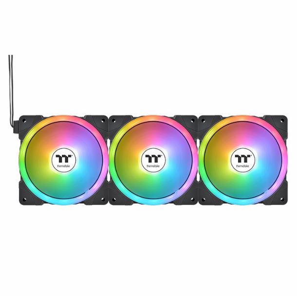KIT 3 FAN COOLER 120MM THERMALTAKE SWAFAN EX12 ARGB PREMIUM EDITION