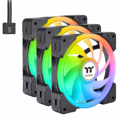 KIT 3 FAN COOLER 120MM THERMALTAKE SWAFAN EX12 ARGB PREMIUM EDITION