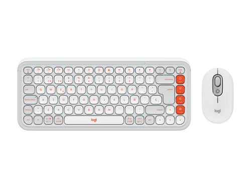 Teclado+Mouse Logitech Pop Icon White 920-013055