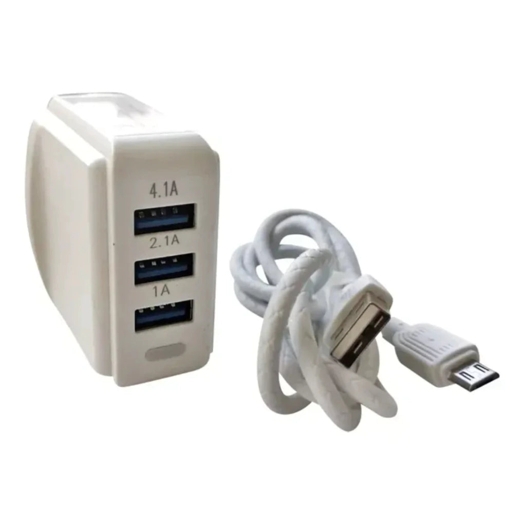 Cargador Celular Super Fast 4.1a Carga rapida + Cable Micro USB