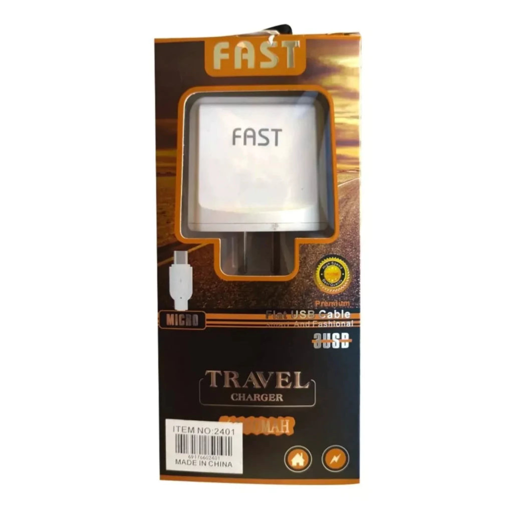 Cargador Celular Super Fast 4.1a Carga rapida + Cable Micro USB