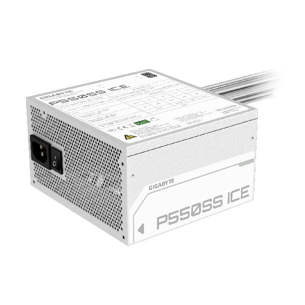 FUENTE 550W GIGABYTE WHITE GP-P550SS ICE 80 PLUS SILVER