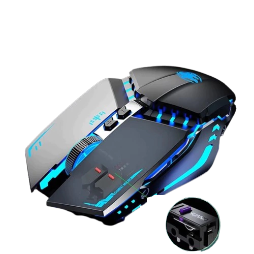 Mouse Gamer EWEADN G9 | Base de Metal, Clics Mecánicos y 12.800 DPI - imagen 4