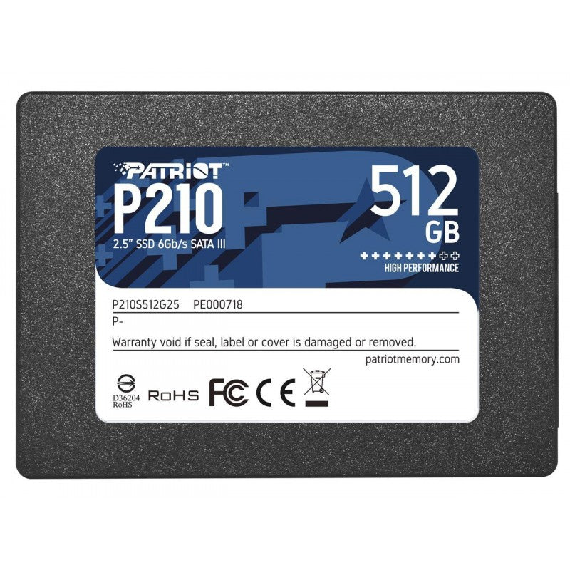 PATRIOT Discos SSD P210S512G25 512 GB 2.5-inch