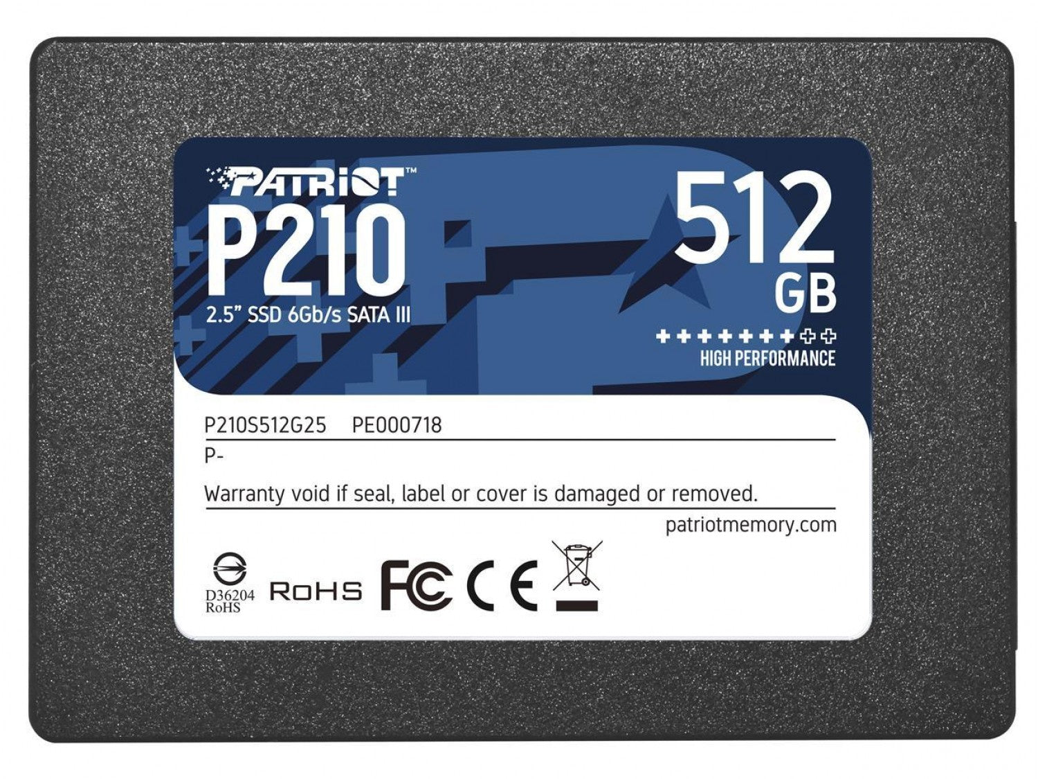 PATRIOT Discos SSD P210S512G25 512 GB 2.5-inch - imagen 2