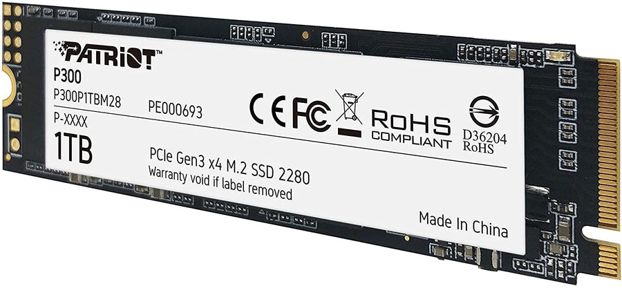 DISCO SSD PATRIOT P300 1TB M.2 2280 PCIE GEN3 X4 PE000693 - imagen 2