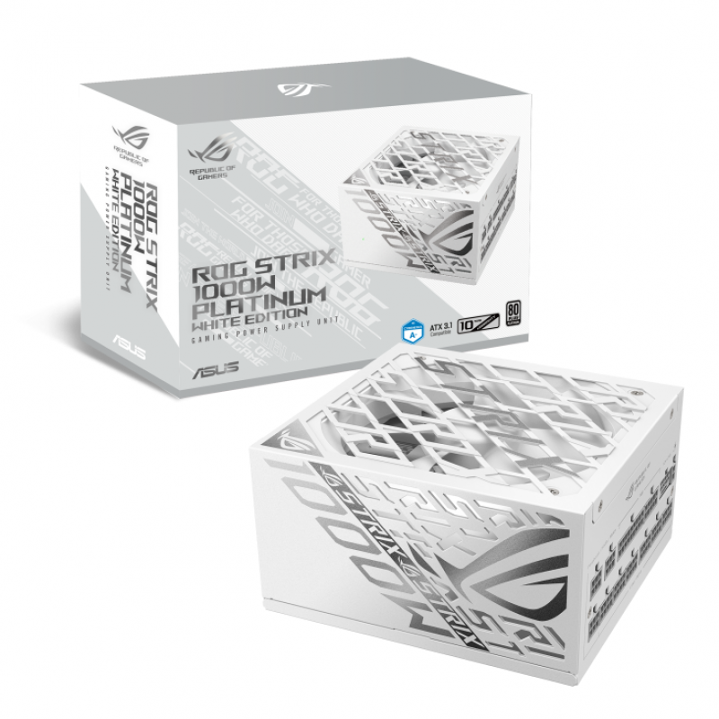 ASUS Fuentes ROG-STRIX-1000P-GAMING-WHITE 1000 W 80 PLUS PLATINUM
