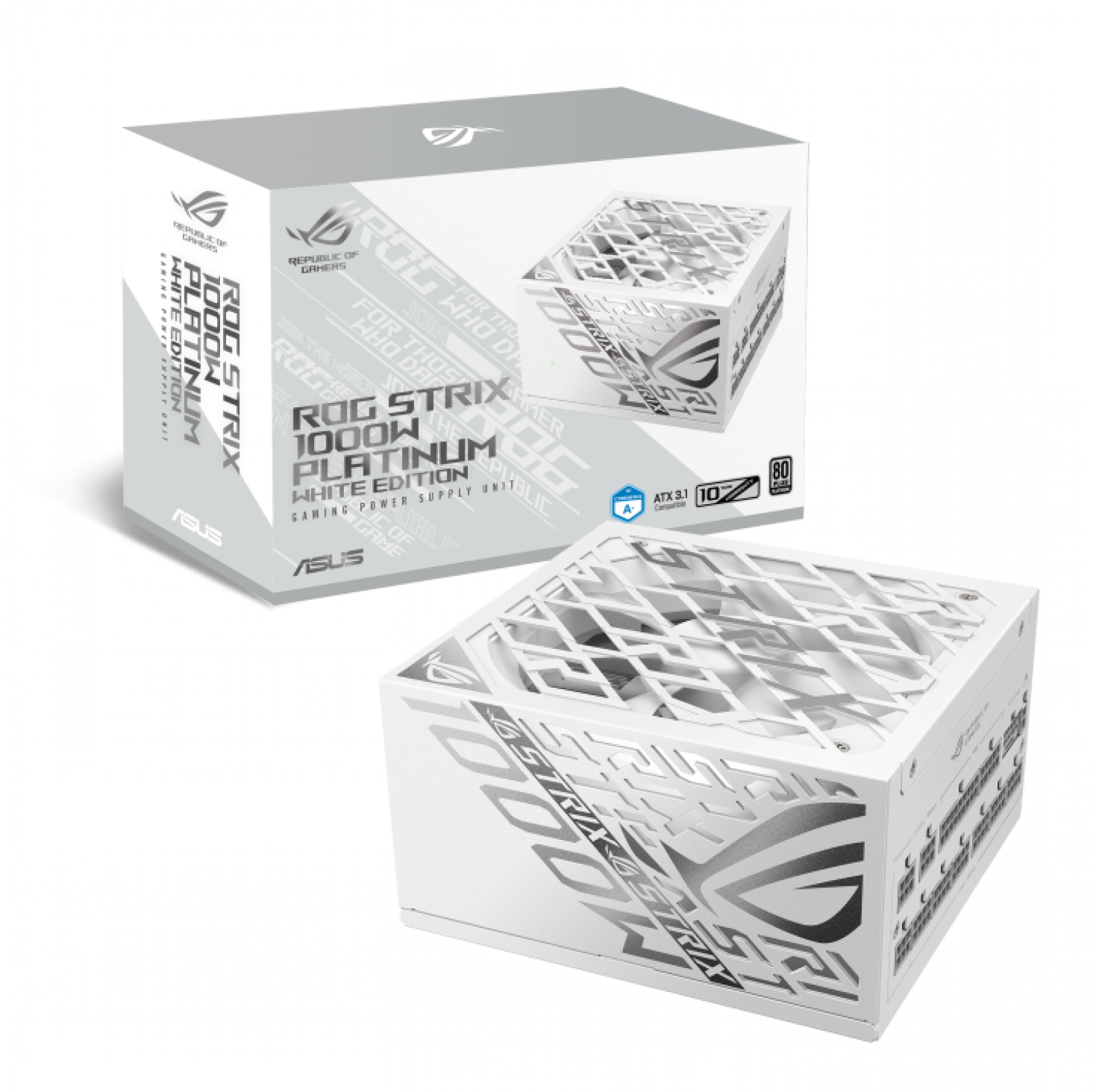 ASUS Fuentes ROG-STRIX-1000P-GAMING-WHITE 1000 W 80 PLUS PLATINUM - imagen 2