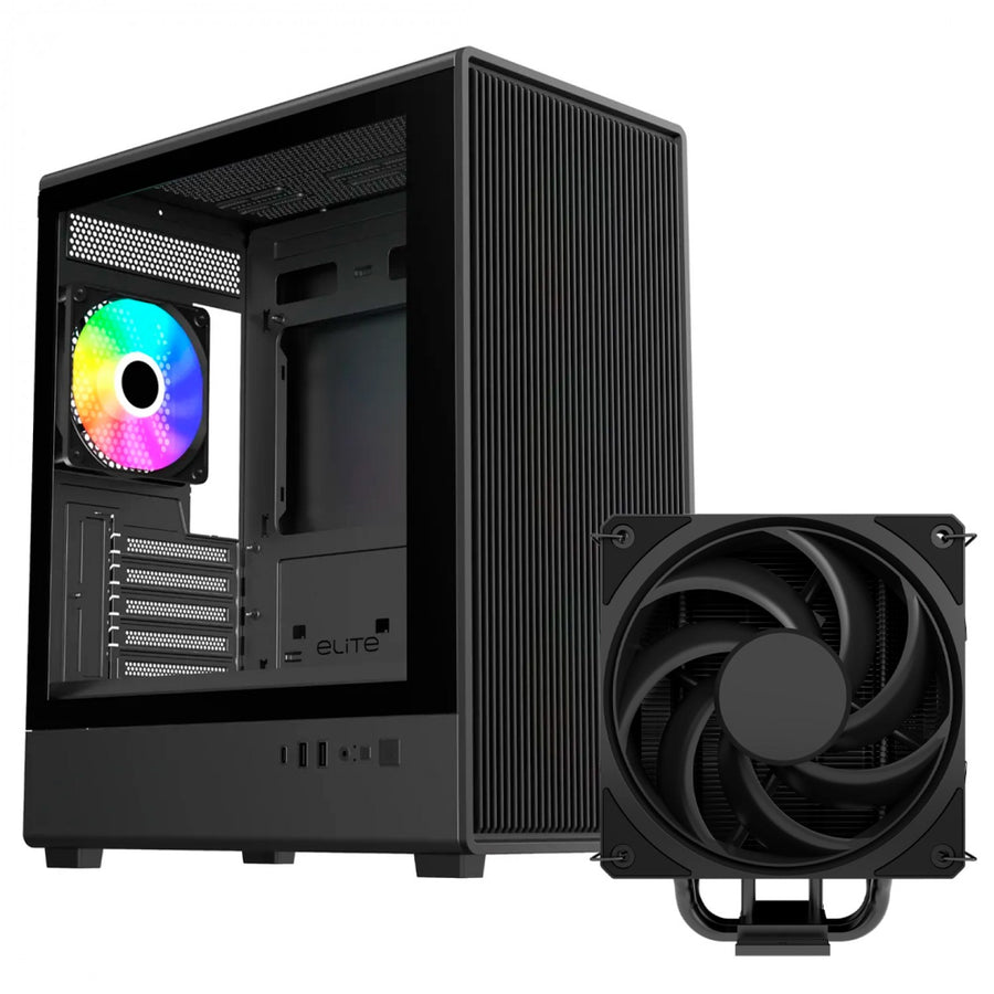 KIT COOLER MASTER HYPER 212 3DHP BLACK + ELITE 350 BLACK - imagen 2