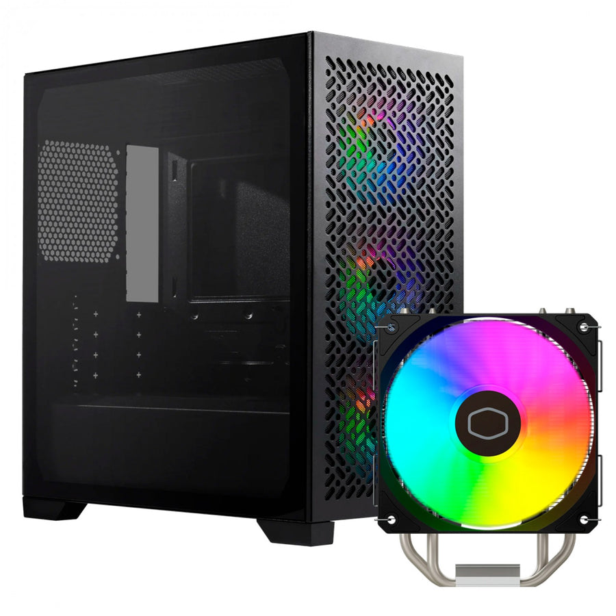 KIT COOLER MASTER HYPER 212 SPECTRUM V3 RGB + ELITE 302 BLACK (3 Fans ARGB) - imagen 2