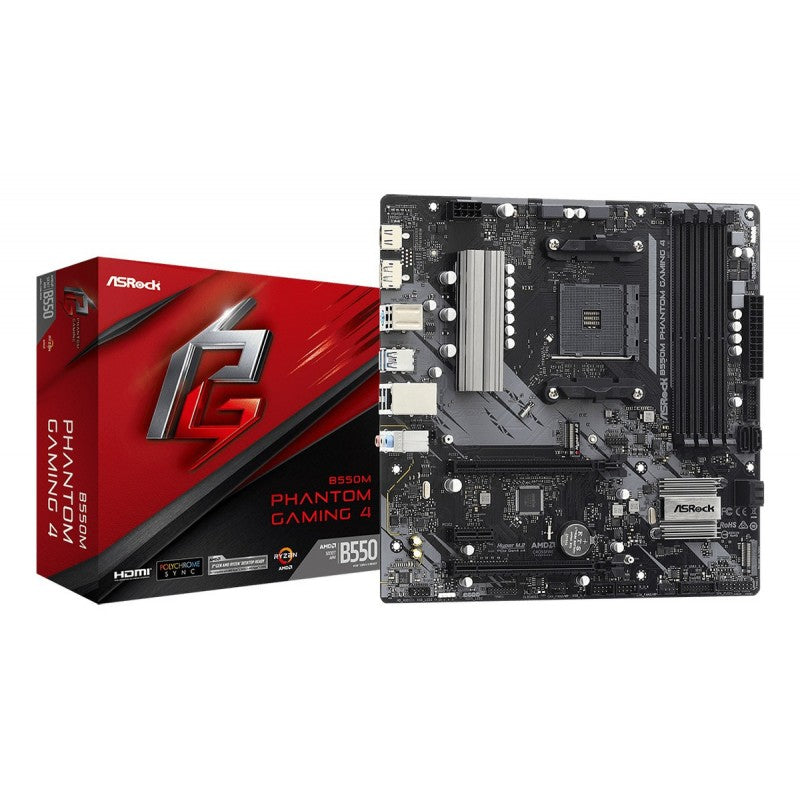 ASROCK Motherboards B550M PHANTOM GAMING 4