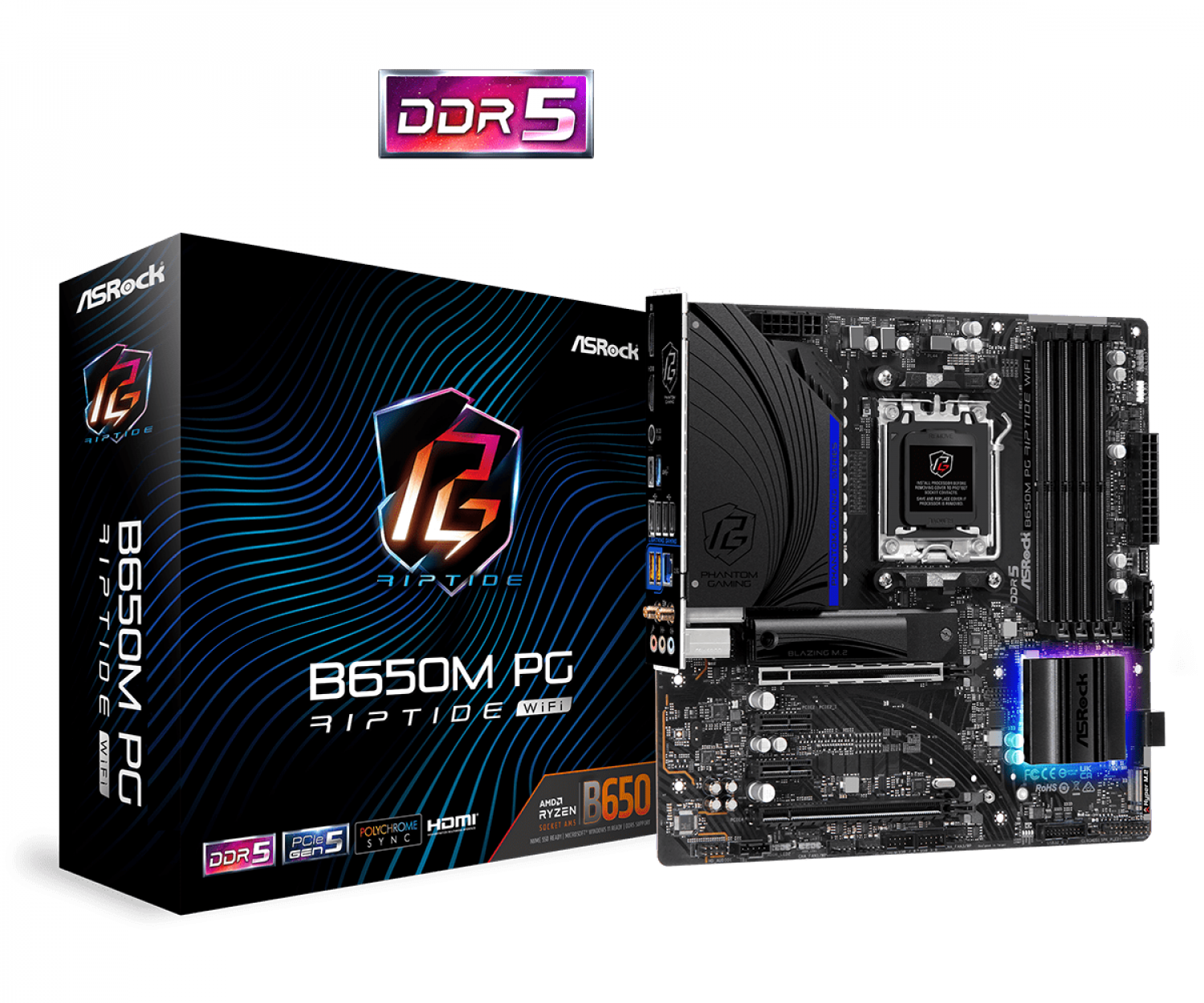 ASROCK Motherboards B650M PG RIPTIDE WIFI - imagen 2