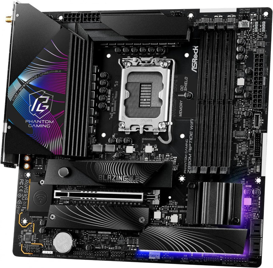 MOTHER ASROCK (LGA1851) Z890M PHANTHOM GAMING RIPTIDE WIFI - imagen 2