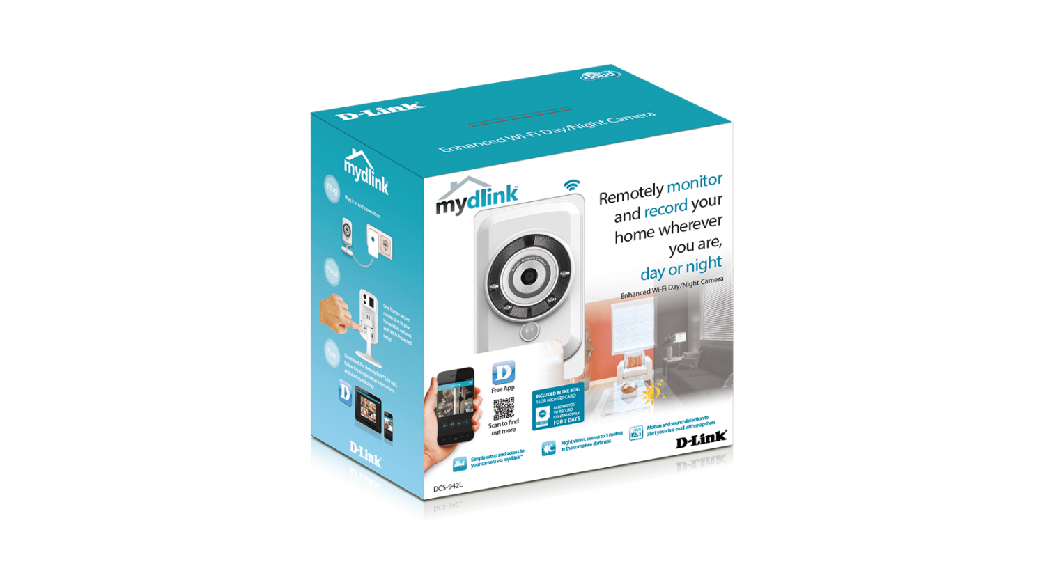 OUTLET CAMARA IP D-LINK WIRELESS DCS-942L (CAJA DAÑADA - SIN TRAFO) - imagen 2
