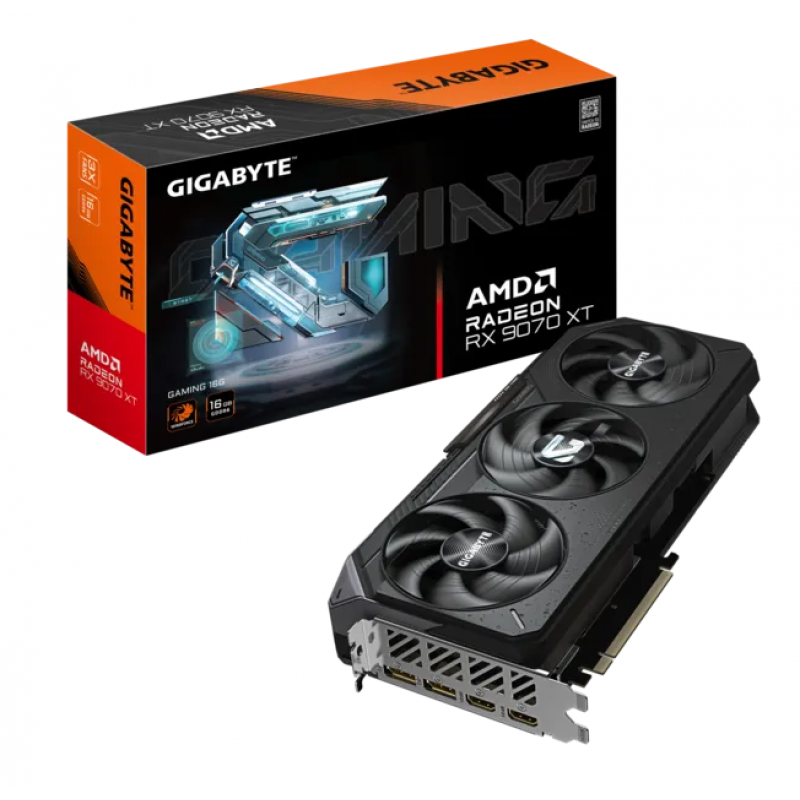 GIGABYTE Placas de video GV-R9070XTGAMING-16GD 16 GB
