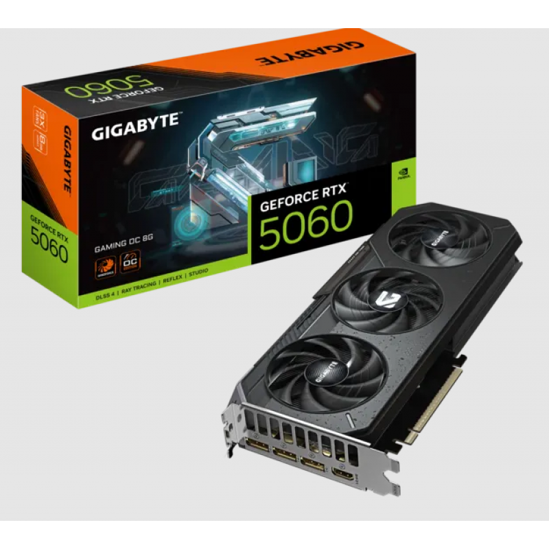 GIGABYTE Placas de video GV-N5060GAMING OC-8GD 8 GB