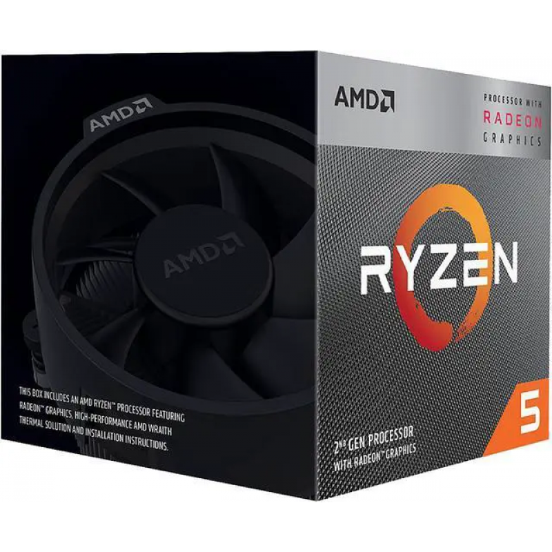 AMD Procesadores YD3400C5FHSBX RYZEN 5 3400G AM4