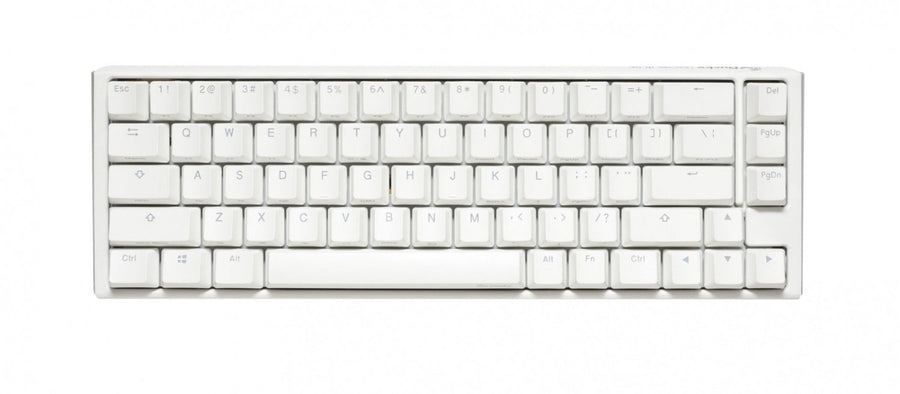 TECLADO MECANICO DUCKY ONE 3 SF TECLAS BLANCAS INTERRUPTOR ROJO INGLES PBT DOBLE DISPARO SIN COSTURAS ESTUCHE SUPERIOR BLANCO ESTUCHE INFERIOR BLANCO - imagen 2
