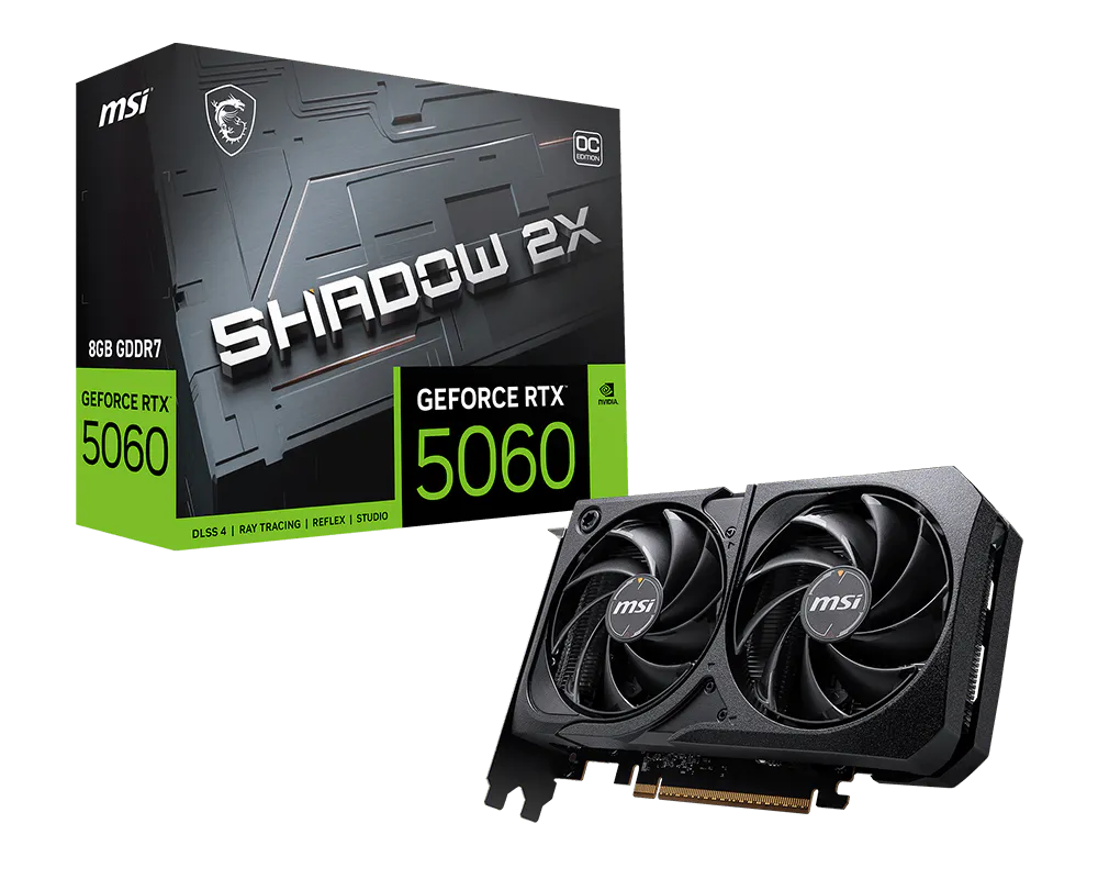 MSI GEFORCE RTX 5060 SHADOW 2X 8G OC