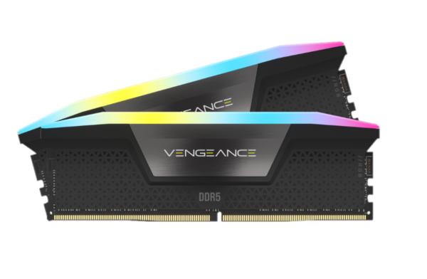 Memoria DDR5 Corsair 32Gb (2x16Gb) 5600 MHz Vengeance RGB Black CL36 (0190)