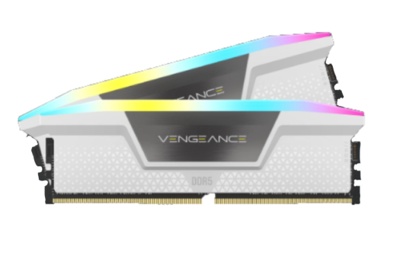 Memoria DDR5 Corsair 32Gb (2x16Gb) 5600 MHz Vengeance RGB White CL36 (0206)