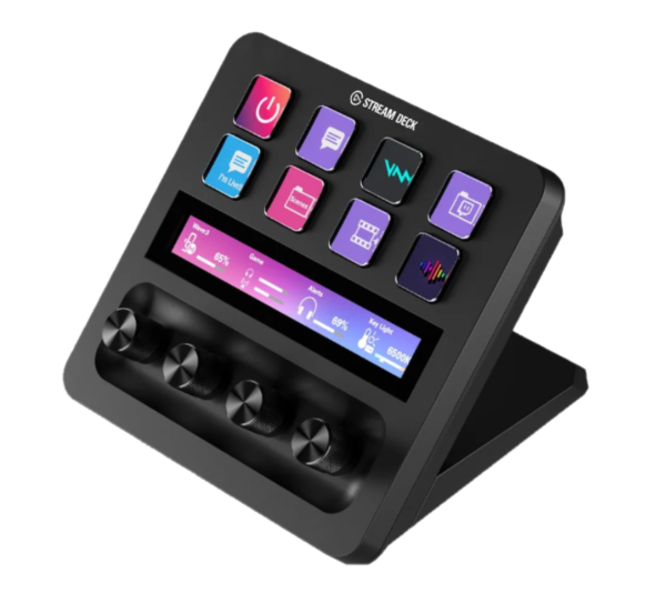 Stream Deck+ Elgato 8 botones LCD cuestomizables Negro (5146)