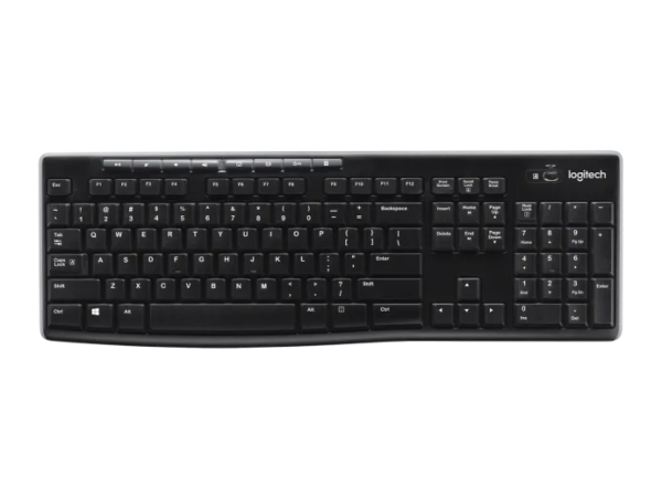 Teclado Logitech Wireless K270 Graphite  920-004426 (8789)