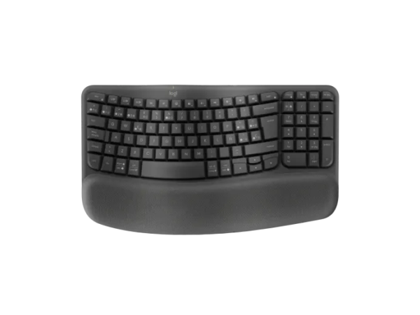 Teclado Logitech Wireless Wave Keys Ergo Black Esp 920-012278 (1458)