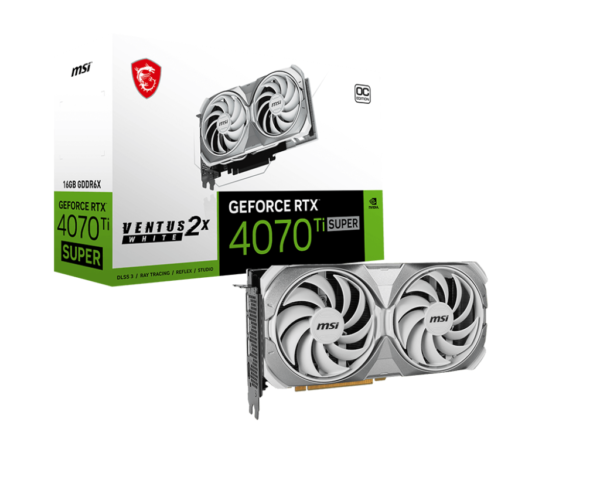 VGA MSI GeForce RTX 4070 Ti SUPER 16G VENTUS 2X WHITE OC (1243)