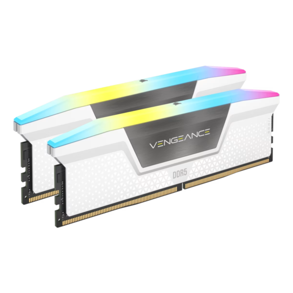 Memoria DDR5 Corsair 32Gb (2x16Gb) 6000 MHz Vengeance RGB White CL30 (7109)