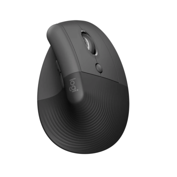 Mouse inalámbrico Logitech Lift Ergo, modelo 910-006466, diseñado ergonómicamente para mejorar la postura y reducir la tensión en la muñeca durante largas horas de trabajo o estudio. Su diseño vertical y su conectividad confiable lo hacen ideal para profesionales que buscan comodidad y rendimiento. Encuéntralo en Cyclon Hardin, donde priorizamos la tecnología y el bienestar.