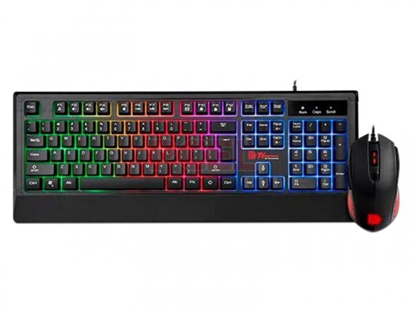 TECLADO GAMER TT ESPORTS COMBO CHALLENGER CHC OPTICAL NOTHONG PLUNGER S/P