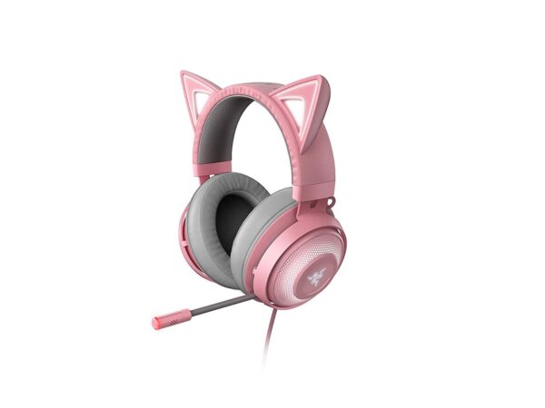 AURICULAR GAMER RAZER KRAKEN KITTY CHROMA QUARTZ