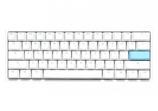 TECLADO GAMER DUCKY ONE 2 MINI RGB WHITE RGB KAILH BOX SILENT RED SWICHT DOUBLE-SHOT PBT MECANICO